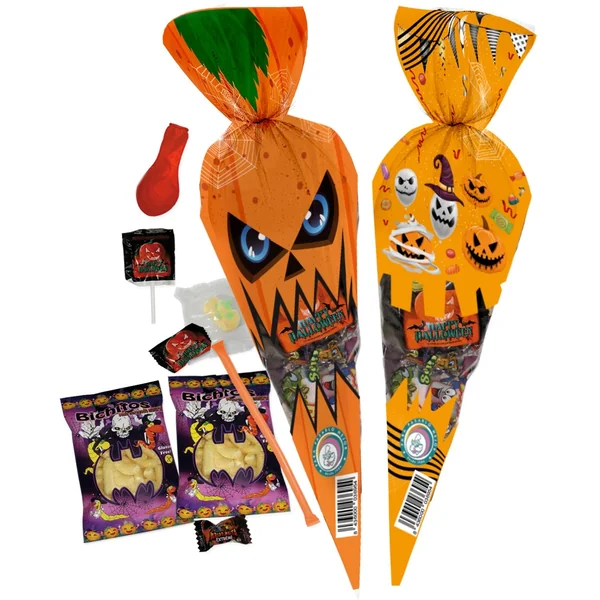 20 x Bolsas de chucherías de Halloween naranja - 1 unidad