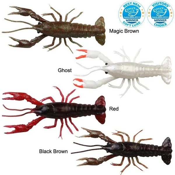 3D Crayfish 8cm 4g F 4pcs Ghost - Imagen 3