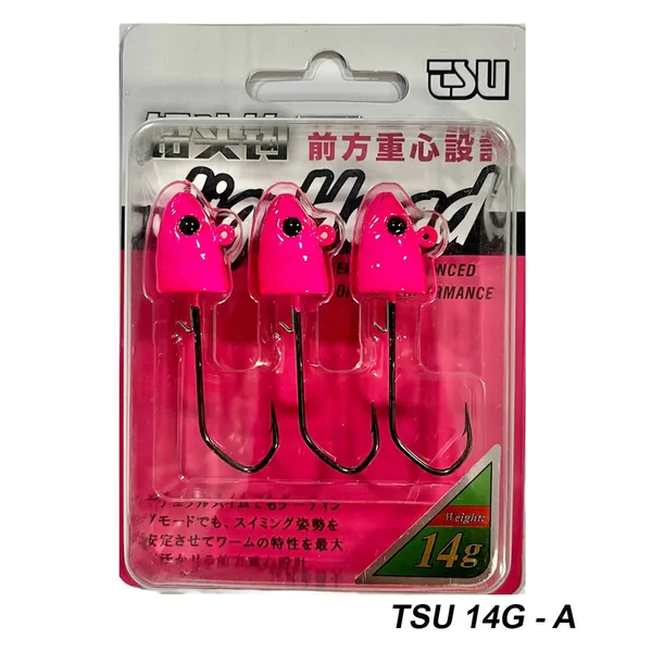 ACCESORIO TSURINOYA DE PLOMO JIG HEAD Hooks 14g-A 3pcs/bag