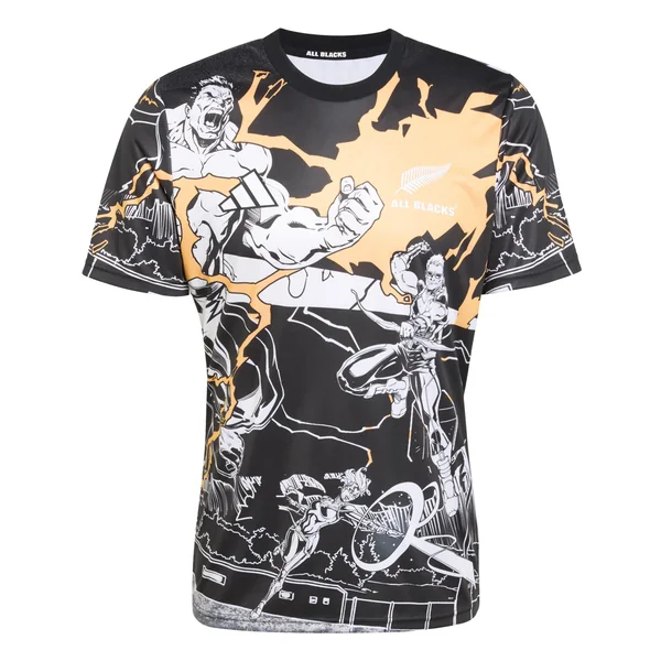 adidas All Black Marvel Captians Shirt 2025 Adults