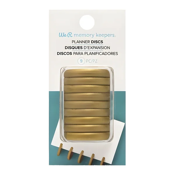 Anillas de disco - We R memory keepers - 9 unidades
