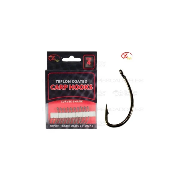 ANZUELO CURVED SHANK TEFLON ZFISH