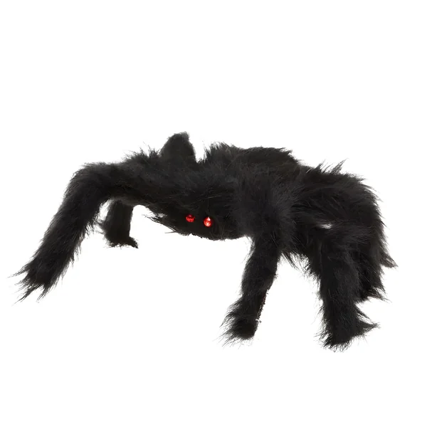 Araña de 28 x 20 cm negra con pelo