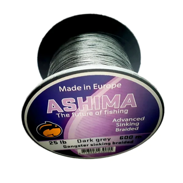 Ashima Gangster 25lbs 8 braid sink negra 600m