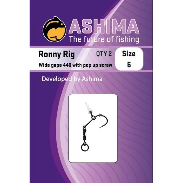 Ashima Wide Gape Ronny Rig 440 Hook Size 6