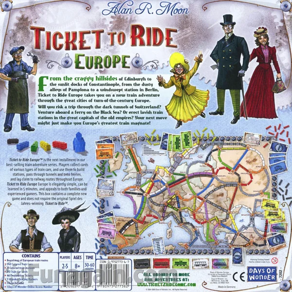 Asmodee Ticket to Ride Europe Board Games - Imagen 4