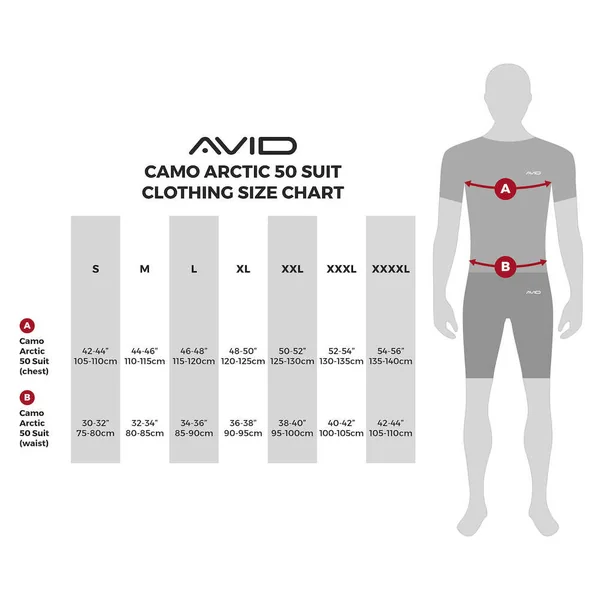 Avid Carp Arctic 50 Camo Suit XXL