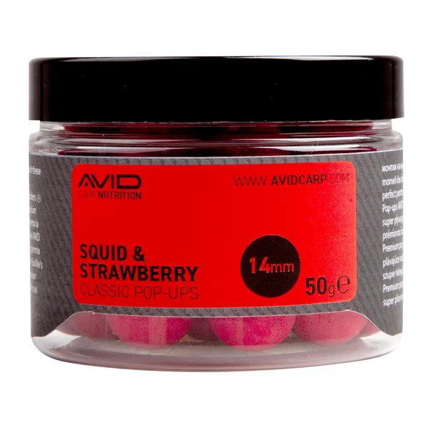 Avid Squid & Strawberry Pop Ups 14 mm (50 g)