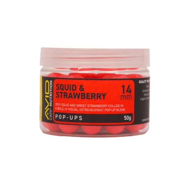 Avid Squid & Strawberry Pop-Up Red 50 g (14 mm)