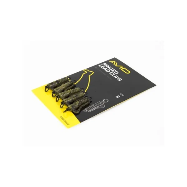 Avidcarp ringed lead clips camo 5unds - Imagen 3