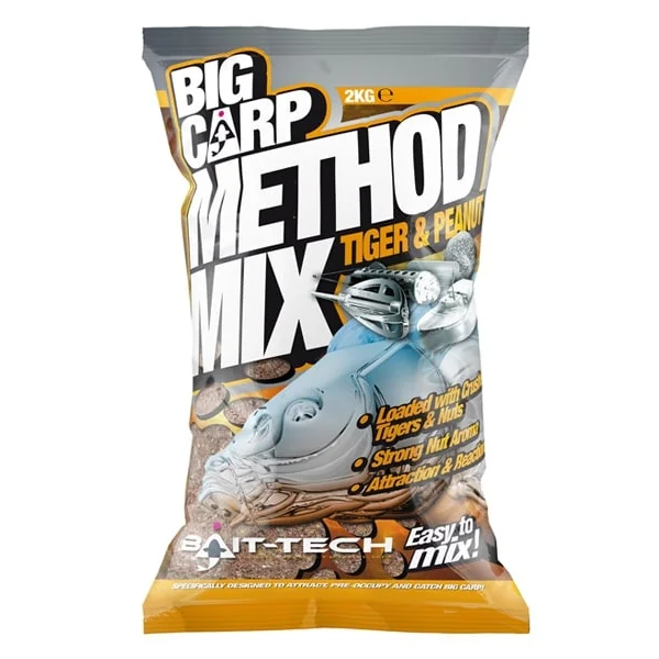 Bait-Tech Big Carp Method Mix Cebo Tiger & Peanut 2kg