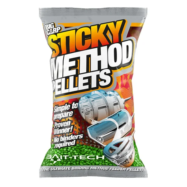 Bait-Tech Sticky Method Pellets Micro Green 2mm (800g)