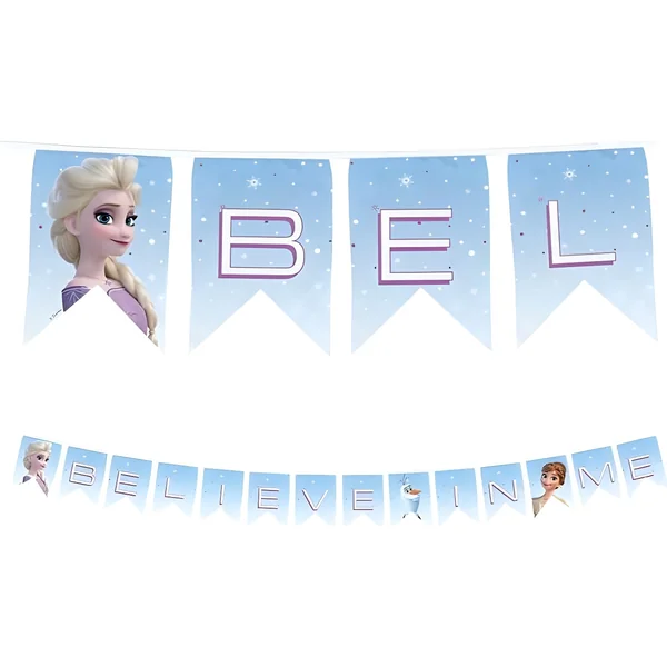 Banderín de Frozen Believe in me