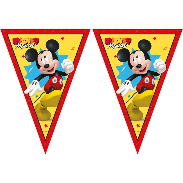 Banderín de Mickey Mouse rojo