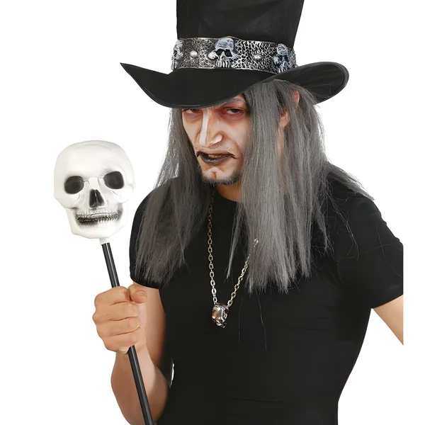 Bastón con calavera - 60 cm