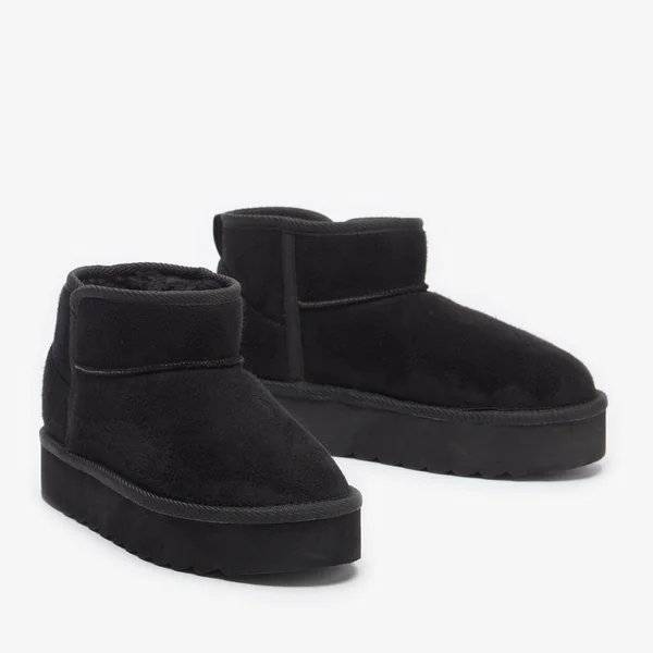 Be You Studio Faux Fur Lined Low Ankle Boots - Imagen 2