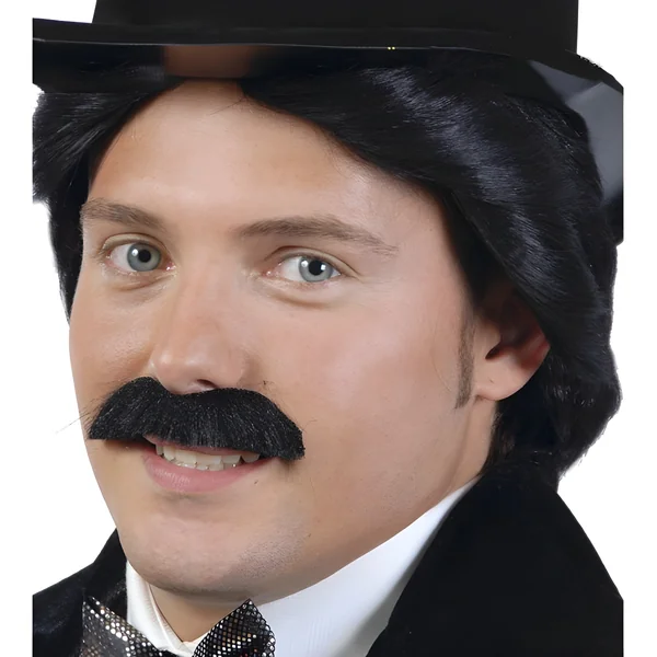 Bigote negro adhesivo