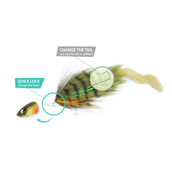 BIM Tackle Crazy Rabbit Streamer Sin Plomo 29cm (33g) - Roach - Imagen 2