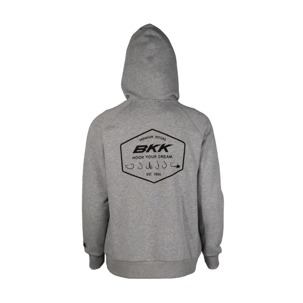 BKK Hoodie gris con capucha Legacy M