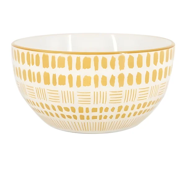 Bol de 14 cm estampado amarillo