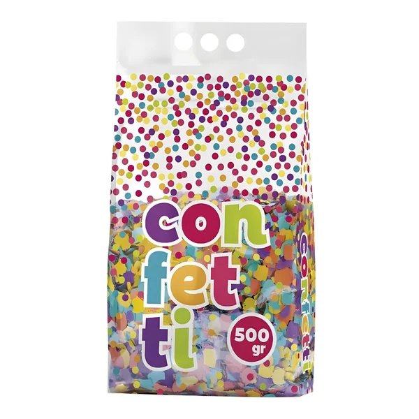 Bolsa de confetti multicolor - 500 gr