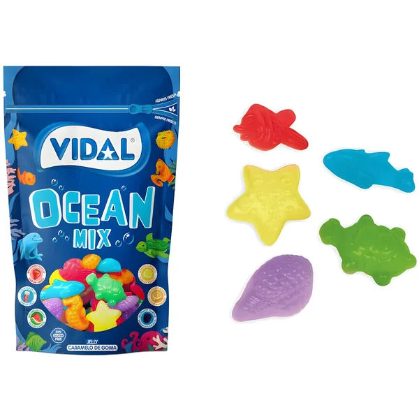 Bolsa de gominolas animales marinos - Ocean Mix Vidal - 180 gr