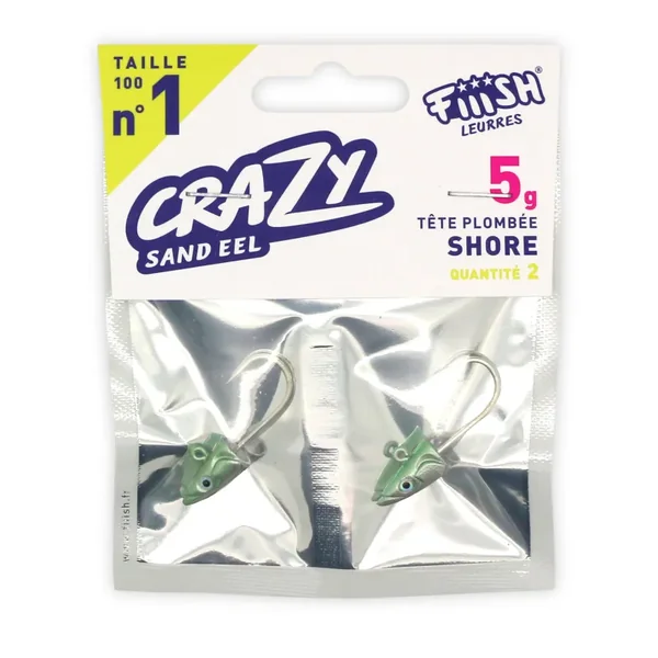 Cabezas 5 Gr Crazy Sand Eel 100mm 2 Unid