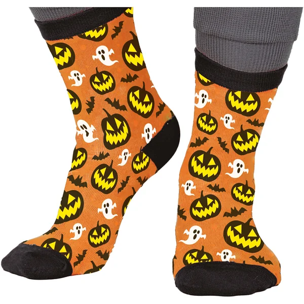 Calcetines de calabazas y fantasmas - 1 par