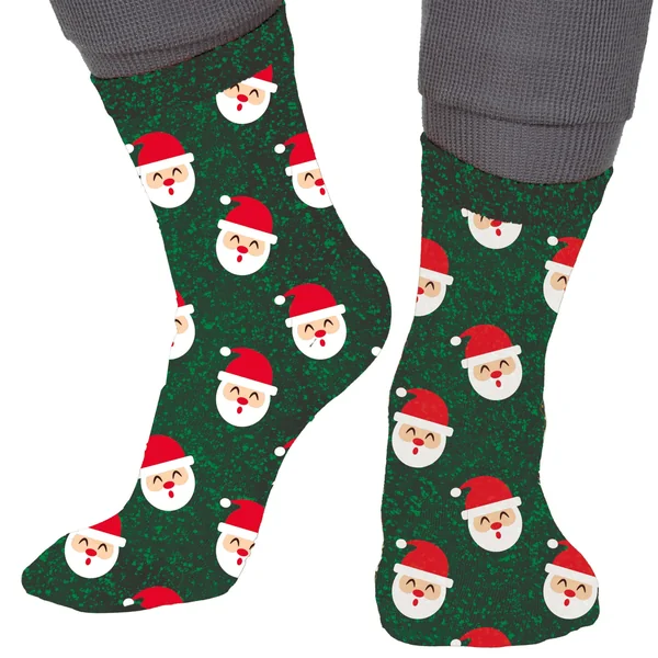 Calcetines de santa claus con glitter infantiles - 1 par