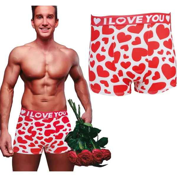 Calzoncillos de corazones para hombre