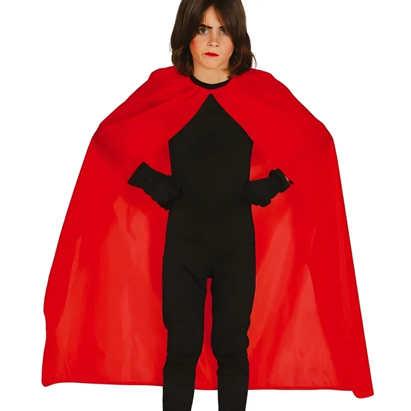 Capa de 100 cm roja infantil