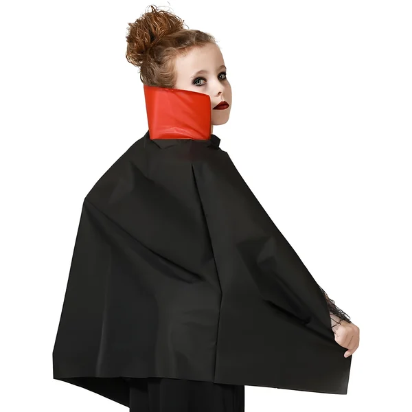 Capa de 70 cm de vampiro con cuello infantil