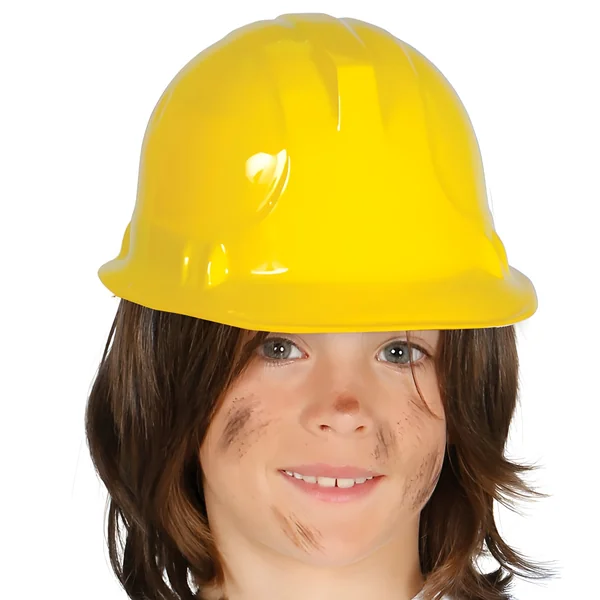 Casco de obrero amarillo infantil - 54 cm