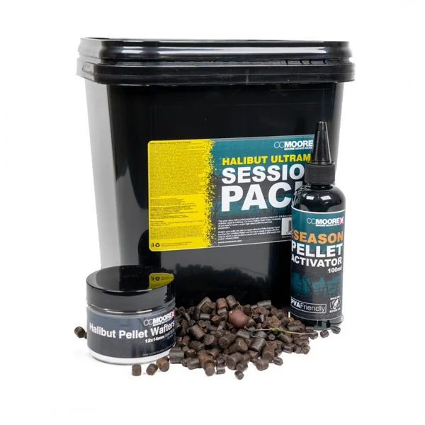 CC Moore Halibut Ultramix Session Paquete completo de pellets