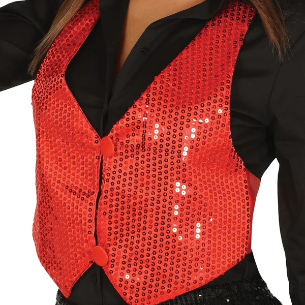 Chaleco con lentejuelas para mujer - Imagen 12