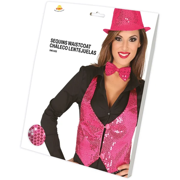 Chaleco con lentejuelas para mujer - Imagen 7