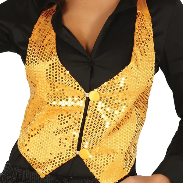 Chaleco con lentejuelas para mujer - Imagen 8