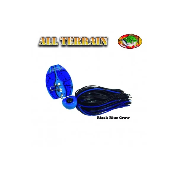 Chatterbait All Terrain 1/2oz Black Blue Craw