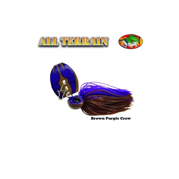 Chatterbait All Terrain 1/2oz Brown Purple Craw