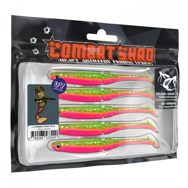 Combat Shad 7,5cm (6 piezas) General Purplegreen