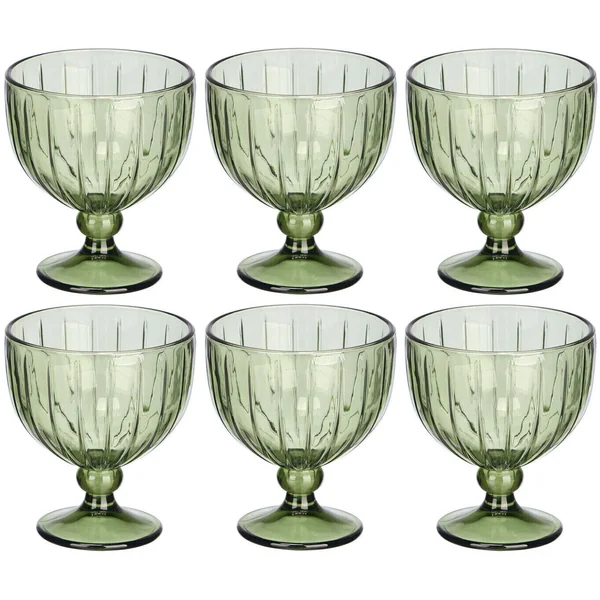Copa de 360 ml para helado rayas - 6 unidades