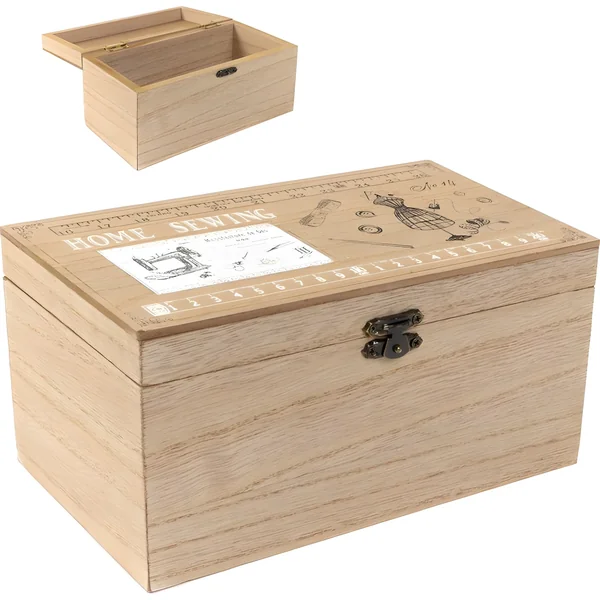 Costurero de madera con diseño