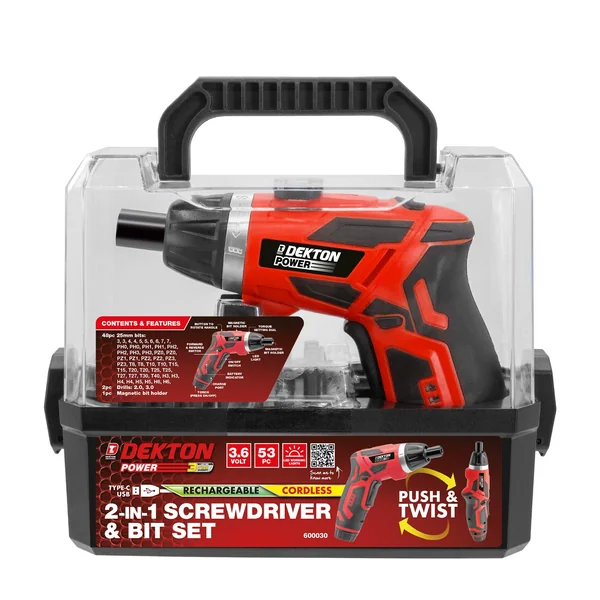 Dekton 2 in 1 Cordless Screwdriver