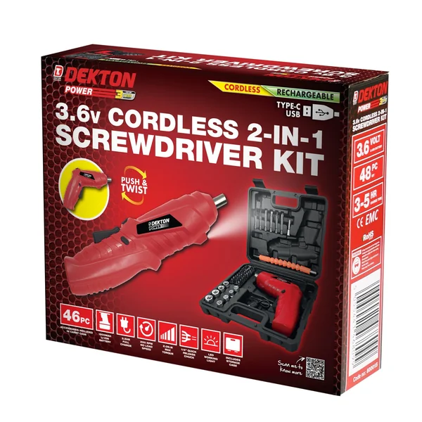 Dekton 48pcs Screwdriver Kit