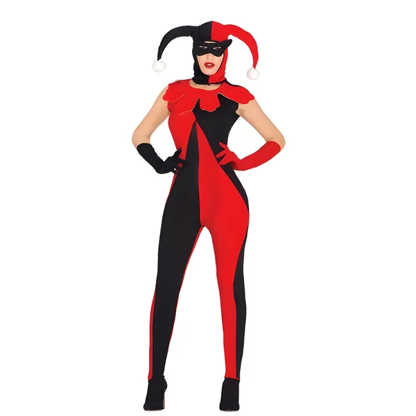 Disfraz de bufón Halloween para mujer - Imagen 2