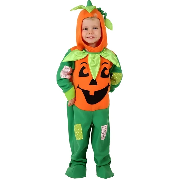 Disfraz de calabaza con capucha para bebé