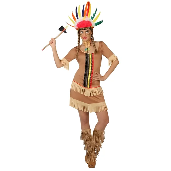 Disfraz de indio apache para mujer