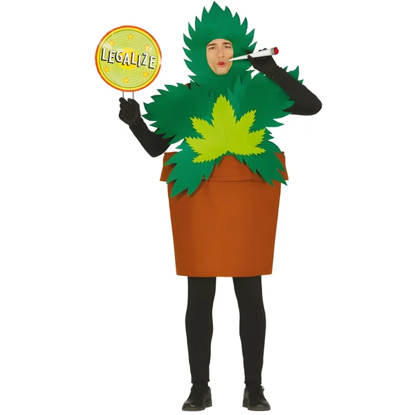 Disfraz de maceta de marihuana