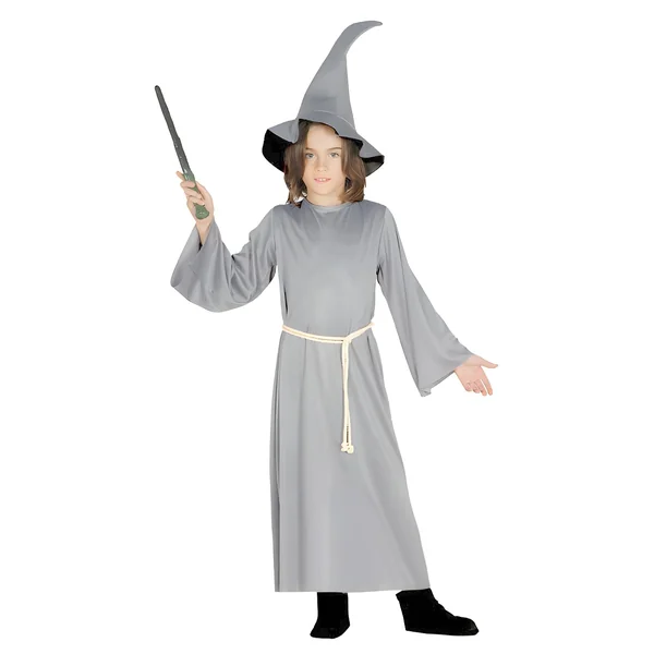 Disfraz de mago gris para niño