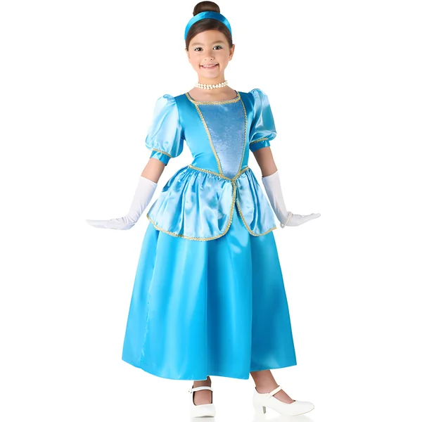 Disfraz de princesa azul para niña